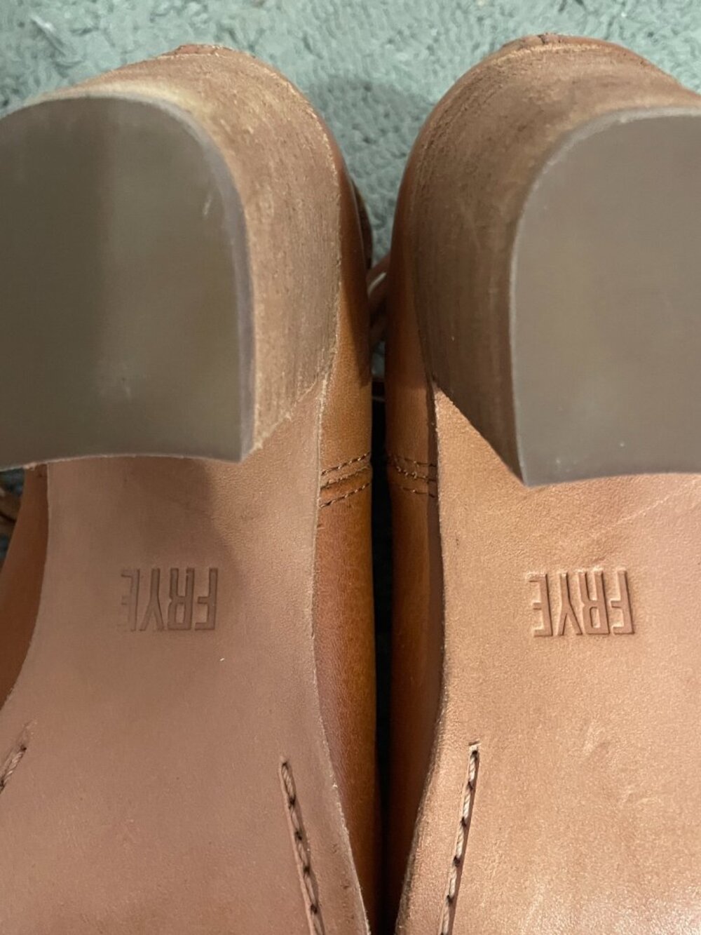 Frye Naomi Pickstitch Leather Booties Size 9.5 - Picture 8 of 9